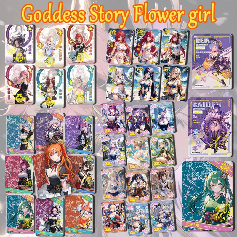 Goddess Story Flower girl EX SP PR card Kochou Shinobu Hatsune Miku Tokisaki Kurumi Beelzebul Toy collection boy Birthday gifts