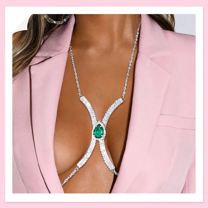 

Модная новинка: Сексуальная цепочка на тело с подвеской в виде капли для пляжного бикини, женская