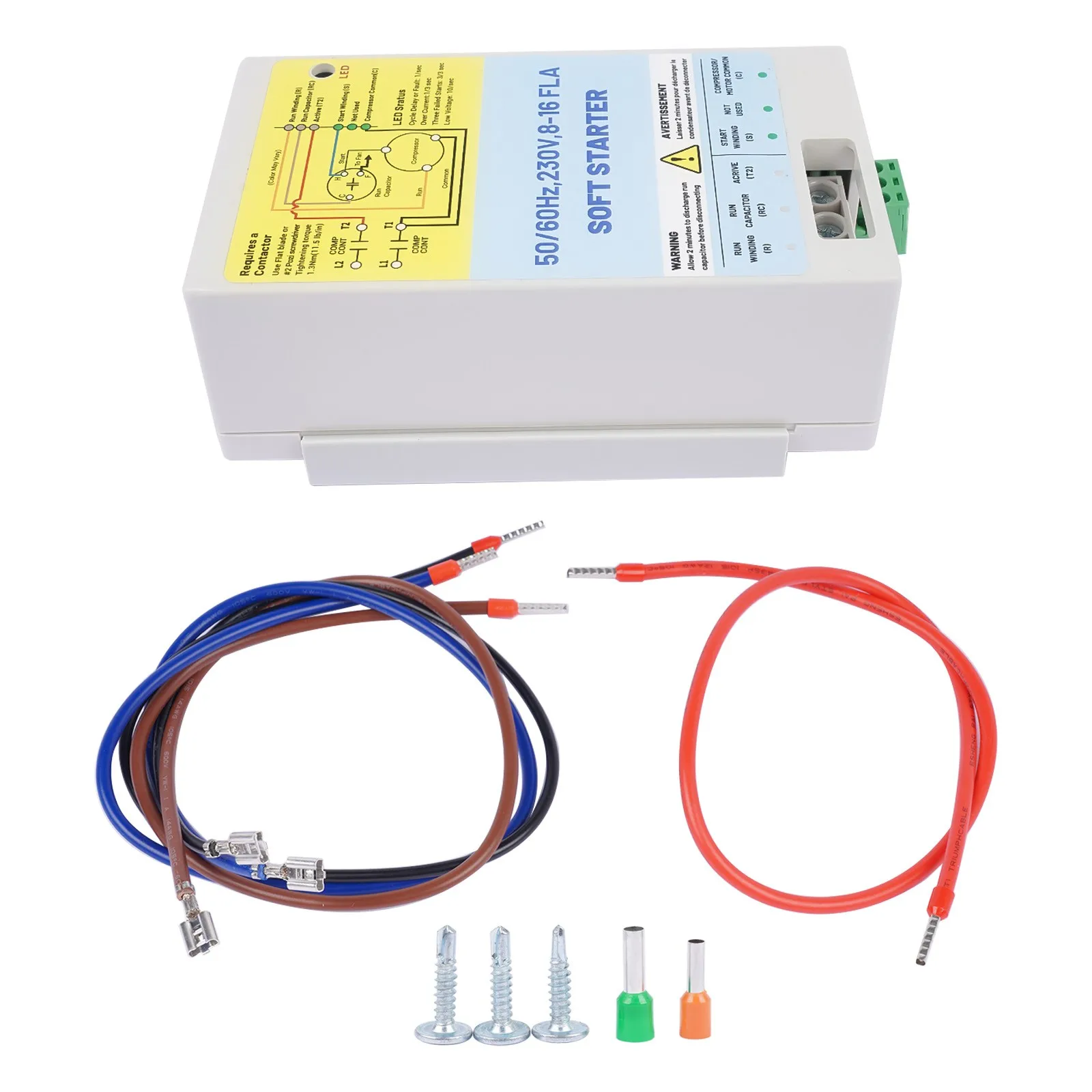 AP01 8-16A AC Soft Starter Motor Protection for Utility and/or Generator Power 230V