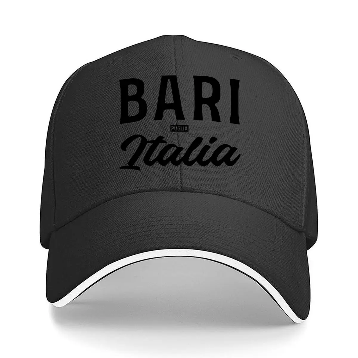 Bari Puglia Italia Typography Sandwich Baseball Cap Outdoor