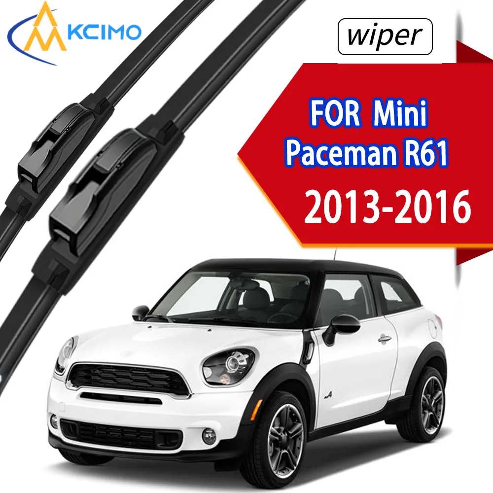 

2Pcs High-Quality Hydrophobic Wiper Blades Fit Mini Paceman R61 2013-2016, Featuring High-Density Rubber Construction