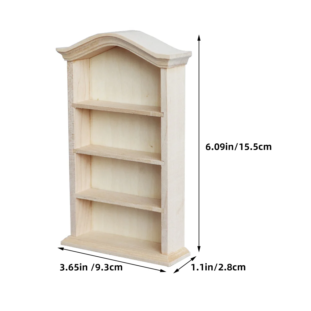 Small Bookcase Furniture Model Bookshelves Wooden Decorative House Bookshelf