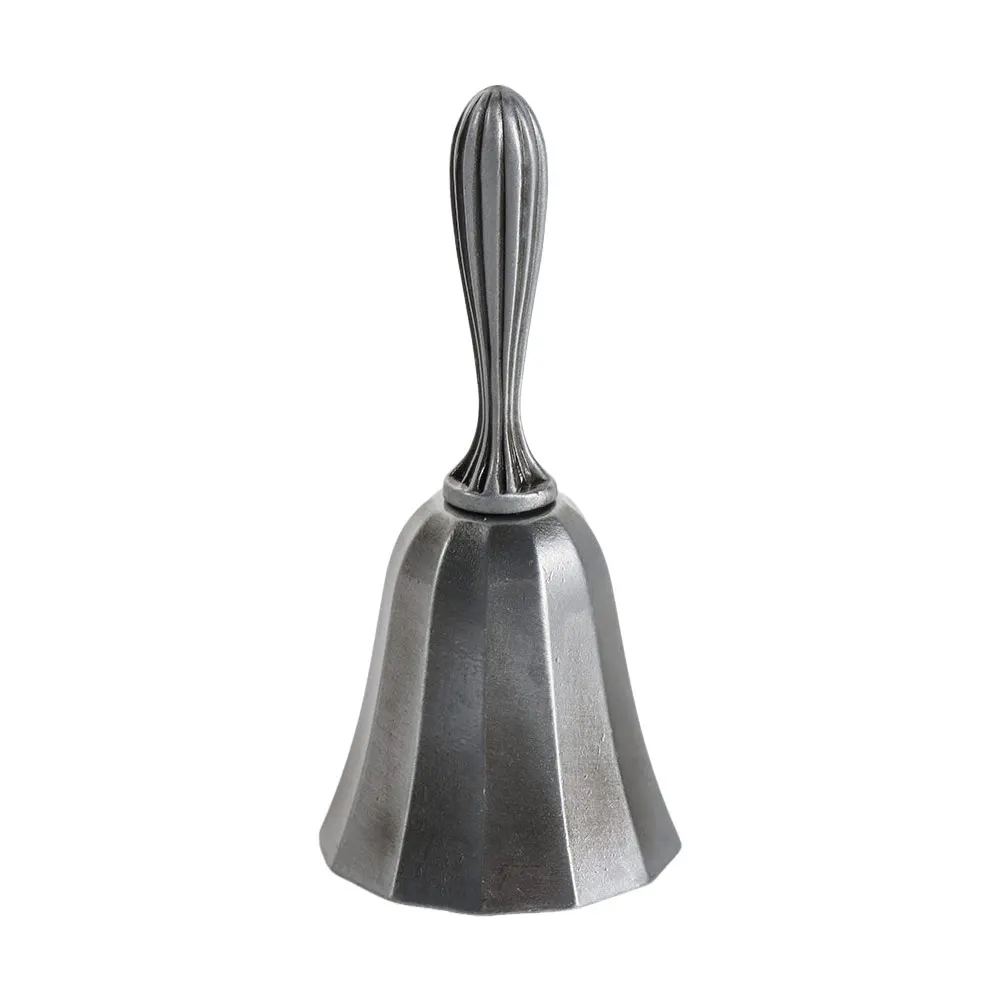 Handbells Alloy Hand Call Bell Antique Finish Tin Dinner Bell Wedding Bell For Restaurant