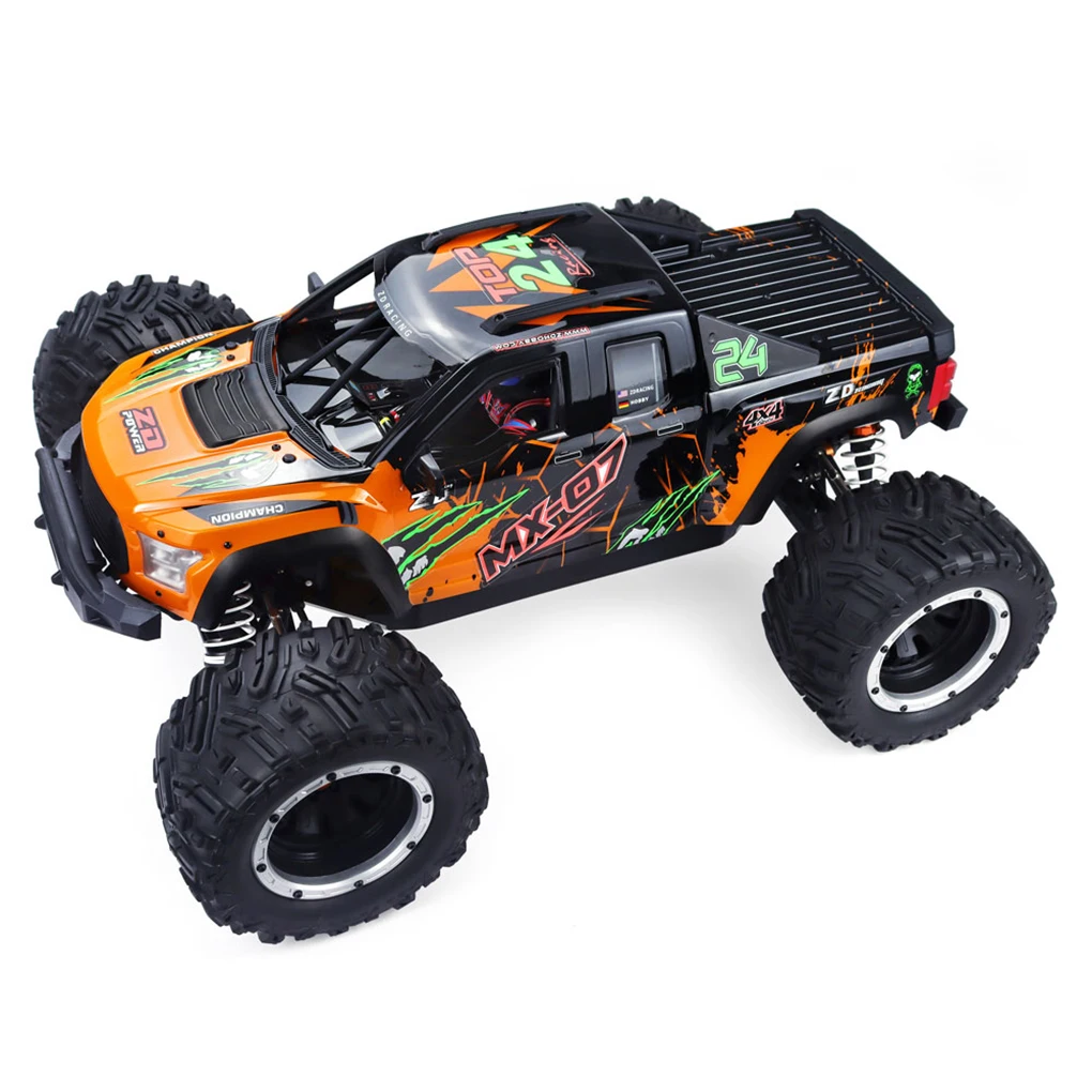 ZD Racing MX-07 1/7 RC غطاء جسم السيارة وملصقات MX07 الأجزاء الأصلية يمكن أن تكون بحرية DIY بها بنفسك