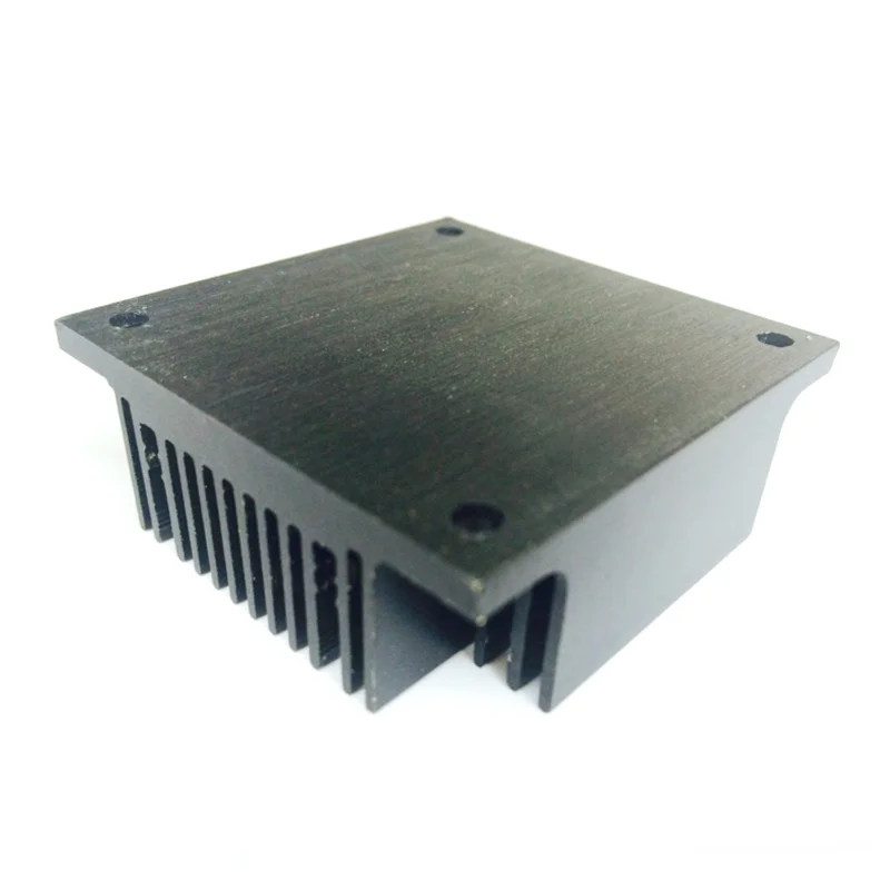 2Pcs 50x50x18mm Computer Black Aluminum Heatsink Heat Sink Radiator For Electronic Chip LED RAM Cooler Cooling Accessory