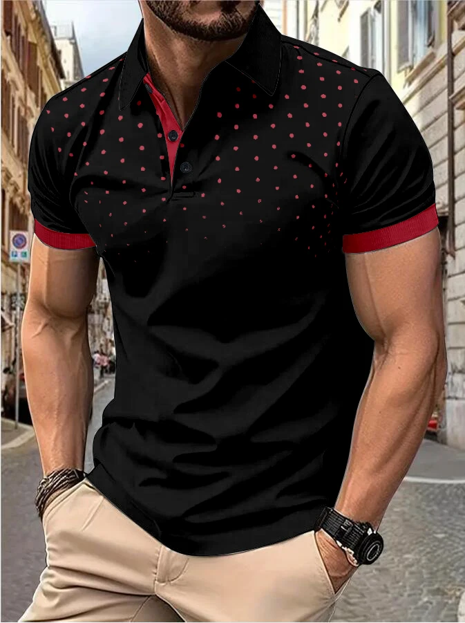 Black with red