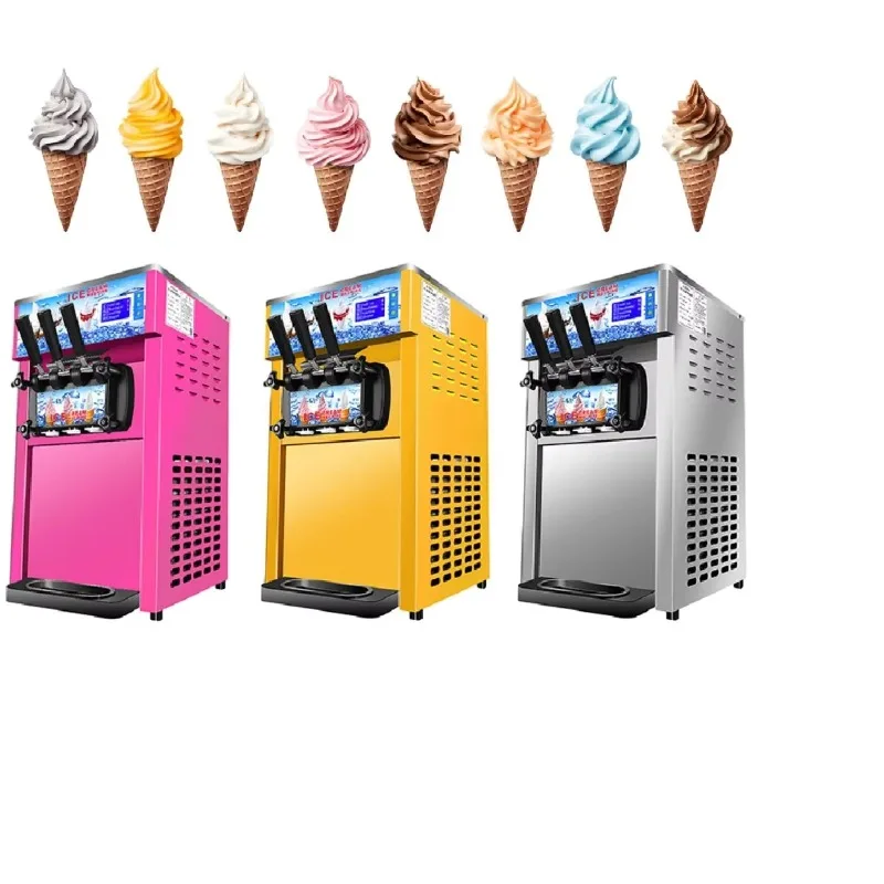 

China Ice Cream Machine Hot Sale Table Top 3 Flavors Yogurt Machine Brand New Three Flavors Ice Cream Machine