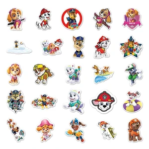 Cool Cute Paw Patrol Stickers, PVC decal, telephone decoration, skateboarding, luggage, refrigerator, graffiti label, child toy gift, 10 pcs, 30 pcs, 50pcs 12 Main Sales Sticker for Refrigerator - №11
