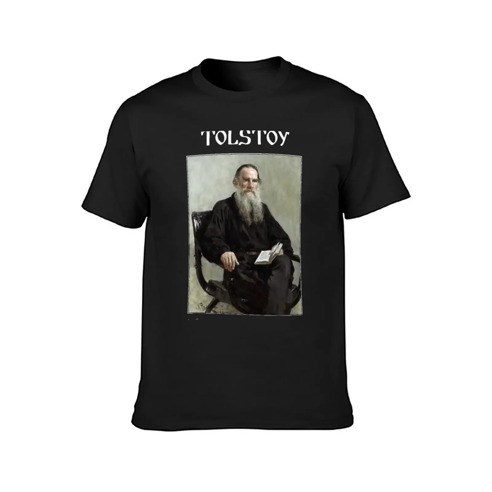 Portrait of Leo Tolstoy (Ilya Repin) T-Shirt shirts graphic summer clothes men clothings