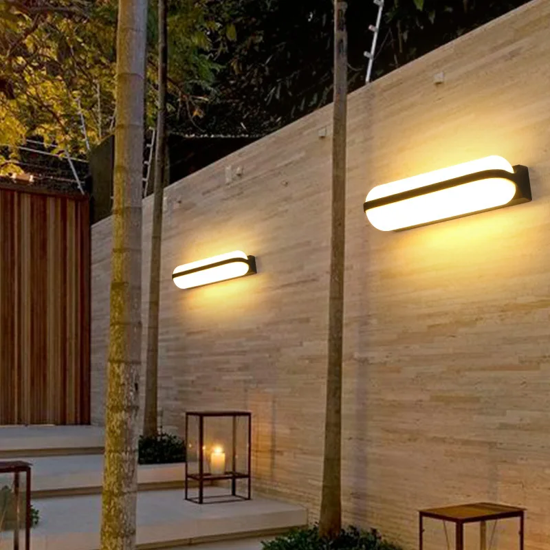 

LED Outdoor Wall Light Waterproof Minimalist Hotel Garden Garden Light Super Bright Staircase Balcony Outdoor Villa Lighting
