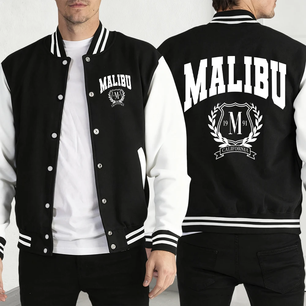 

Malibu пляжные куртки с принтом для мужчин, повседневная индивидуальная спортивная одежда, флисовая уличная одежда больших размеров, осенняя модная куртка унисекс