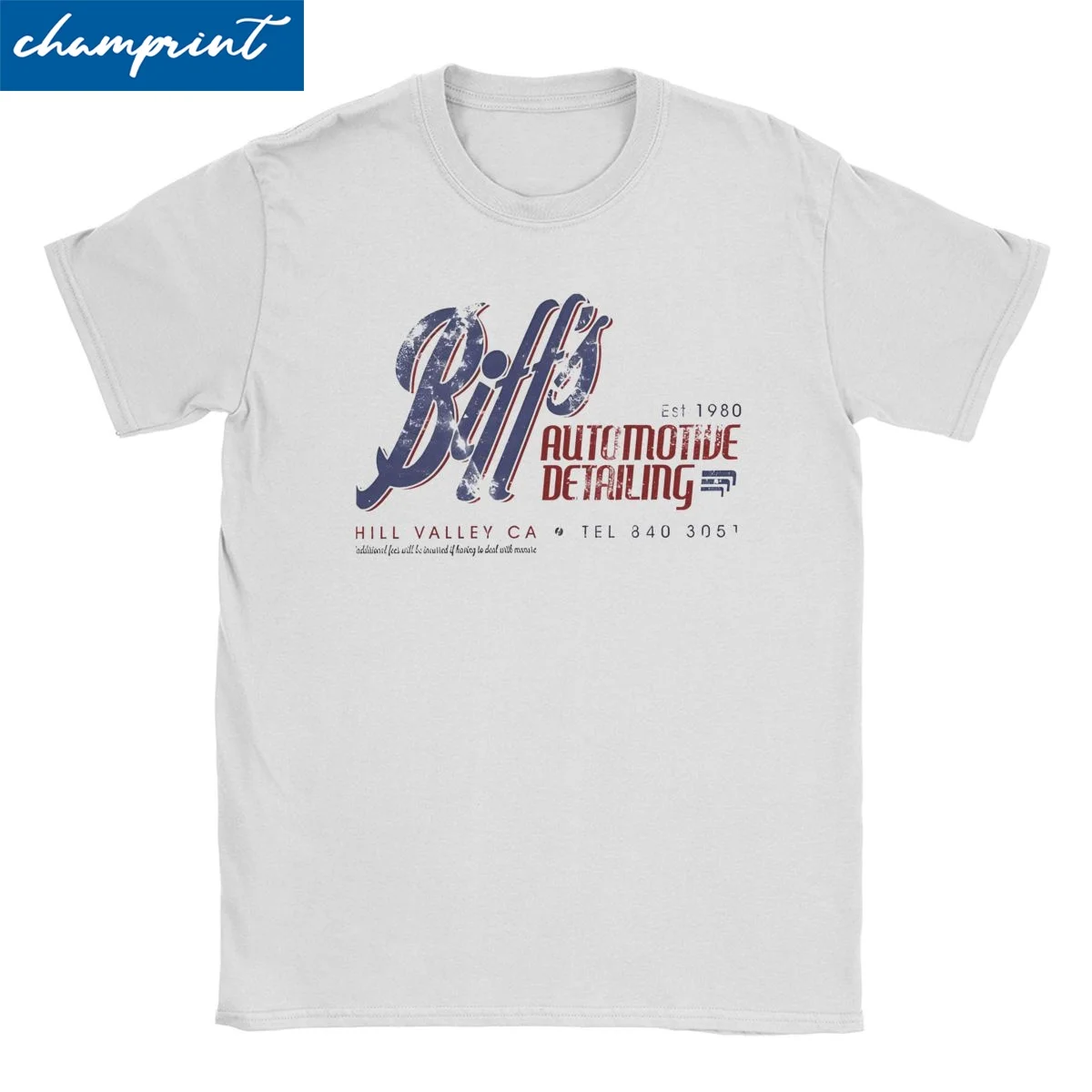 Back To The Future Biff Auto Detailing T-Shirt for Men Women Movie Series 100% Cotton Tee Shirt Short Sleeve T Shirt Clothes