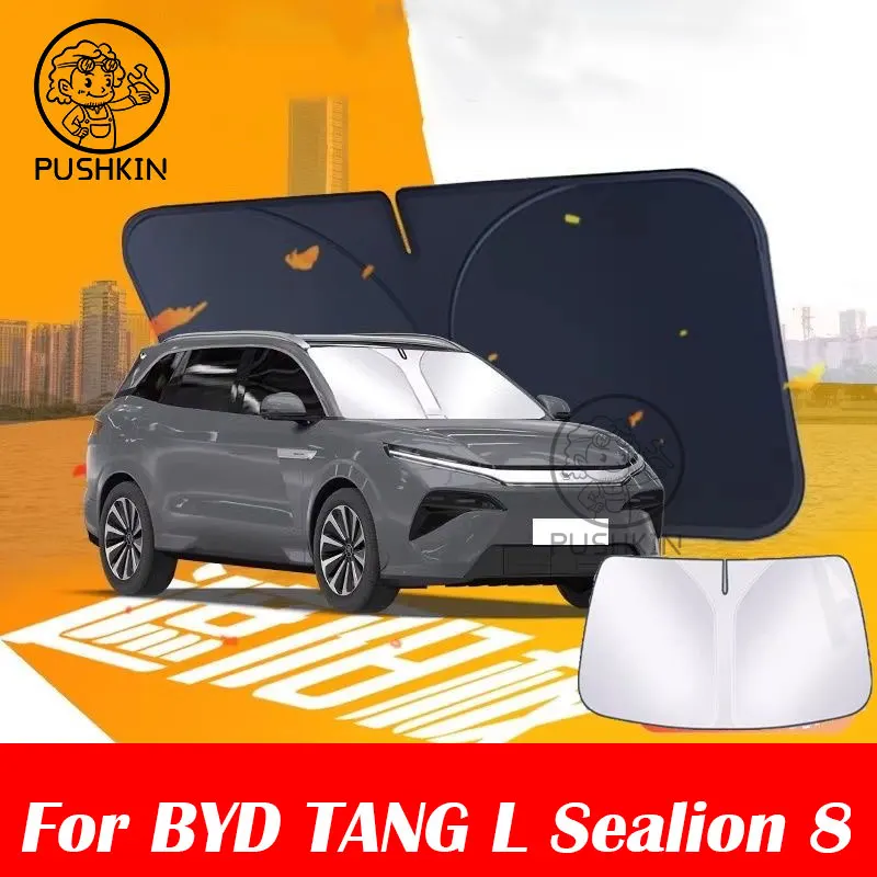 

For BYD TANG L Sealion 8 Car Sun Viso Front Window Windshield Sunshade Heat Insulation Summer Sun UV Protection Auto Accessories
