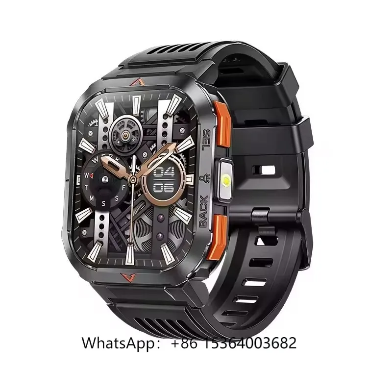 

S50 Smart Watches Sports Wearable Devices SOS Lighting Compass 2.02 Inch BT Call Smart Watch Hombre