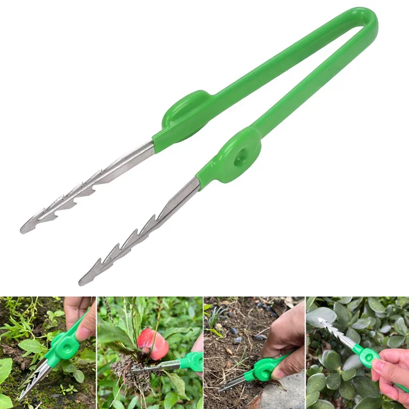Pinças de Jardinagem Planta Suculenta Vaso Transplante Mudas Pinças Casa ao ar Livre Jardim Capina Clipe Ferramentas 1pc