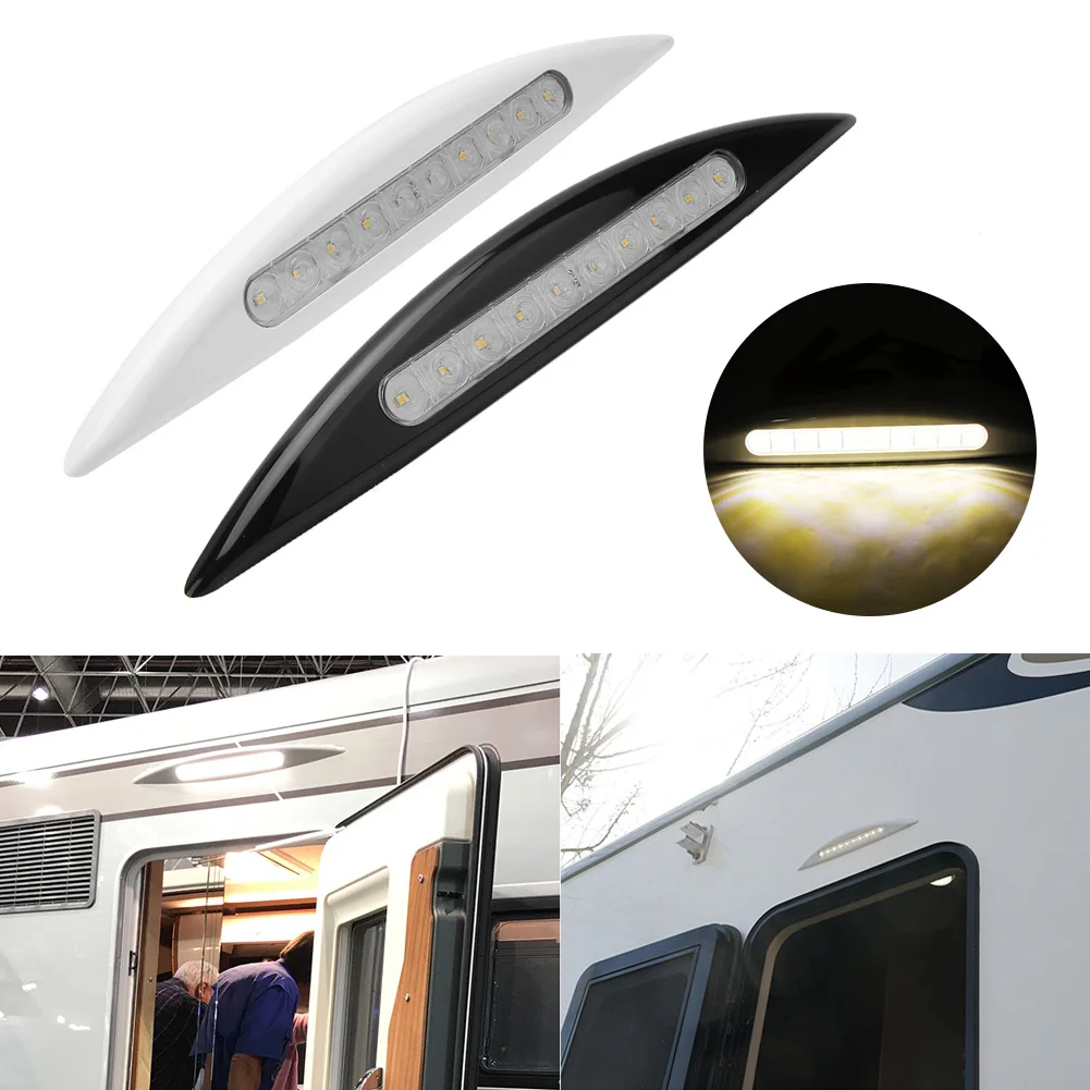 1Pc 12V 5W Car LED Caravan Light Waterproof Outdoor RV Porch Awning Annex Lamp Yellow Light