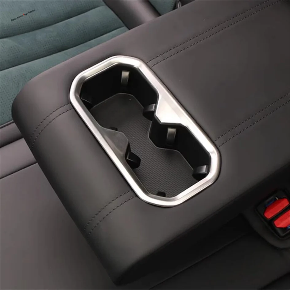 Rear Seat Water Cup Bottle Holder Decoration Frame Cover Trims Fit For Geely Monjaro Kx11 Manjaro 2023 2024 Car Accessories