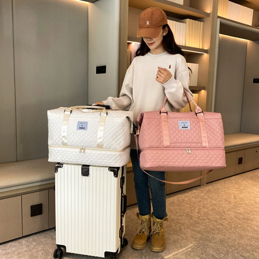 

Набор дорожных сумок из двух предметов, легкая сумка для багажа, большая вместительная дорожная спортивная сумка, сумки-тоут для спортзала, спортивная сумка для фитнеса