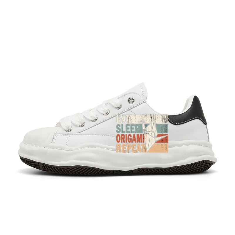 

Eat Sleep Ori-ga-mi Repeat retro fashion street sneakers, designed for retro fashion comfort and versatility, suitable for stree