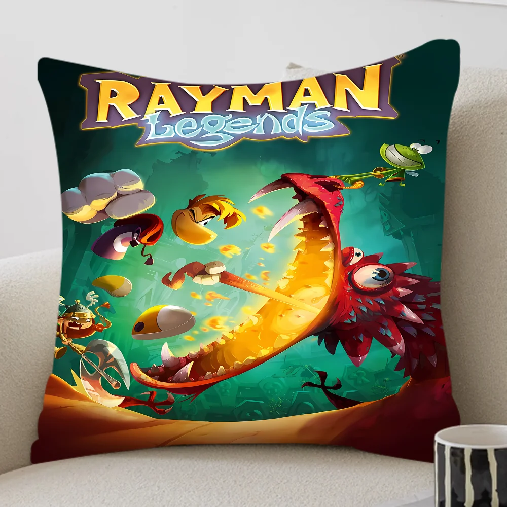 Rayman Legends أنيمي غرزة محظوظ التنين وسادة غطاء أريكة غطاء الوسادة غرفة المنزل الديكور الأطفال هدية #6