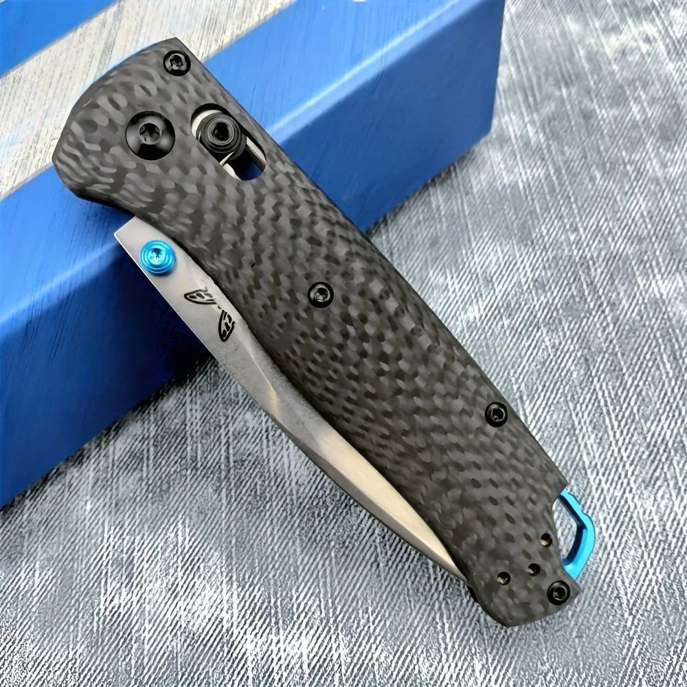 BM 535 Folding Pocket Knife Carbon Fiber Handles Outdoor Hunting Camping EDC Multifunctional Portable Survival Hand Tools Knives