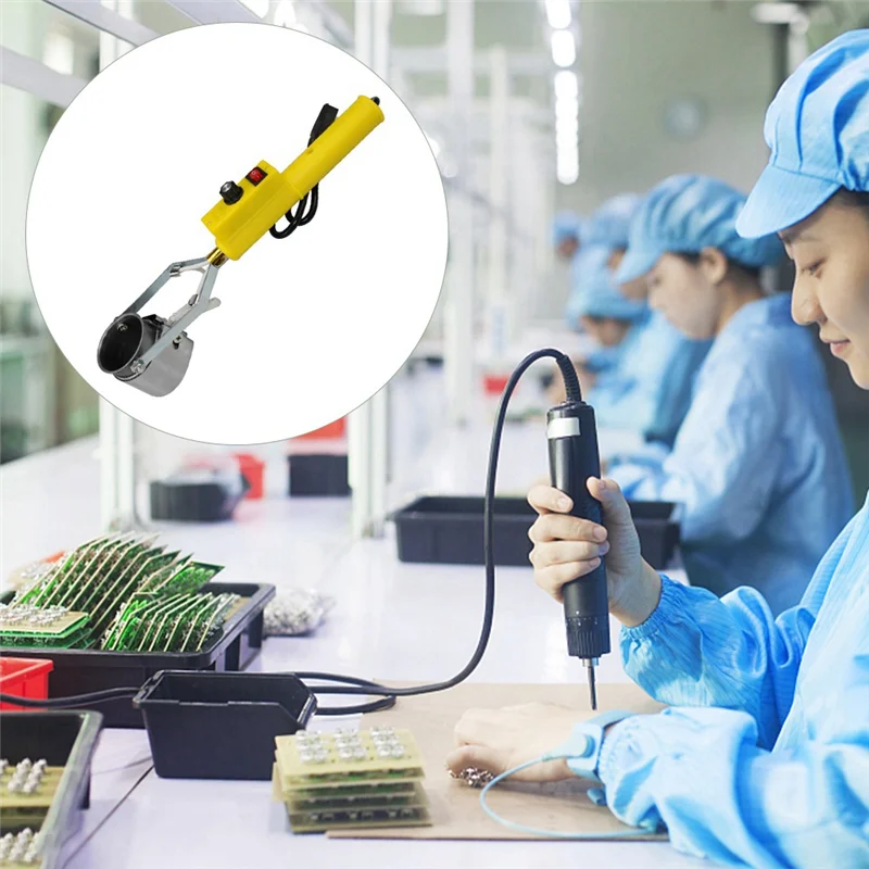 AA63 HOT 300W Tin Melting Solder Pot Handheld Soldering Repair Furnace Adjustable Temperature Desoldering Pot Tool EU Plug Easy