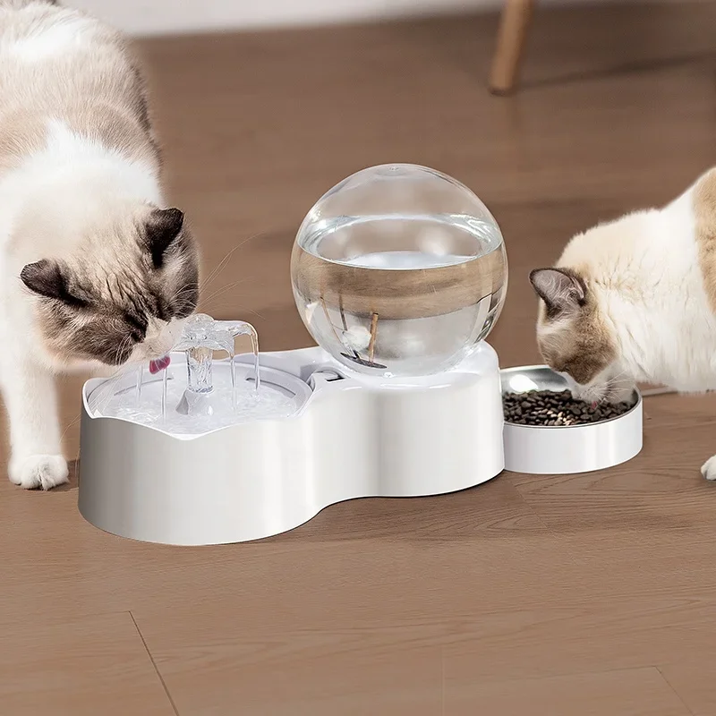 

CANBOUN New Style Drinking And Feeding Bowls In One Multifunctional Stainless Steel Pet Water Dispenser