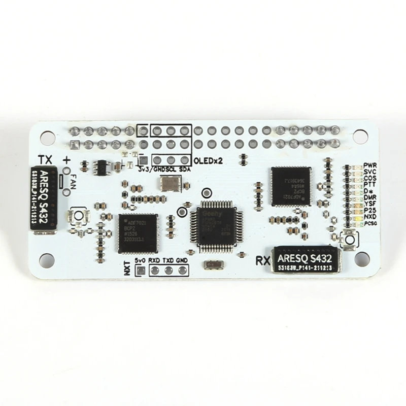 Hotspot Board Duplex MMDVM UHF VHF + OLED + Buil-In Antenna Support P25 DMR YSF For Raspberry Pi Zero W 0W 2W 3B 4B