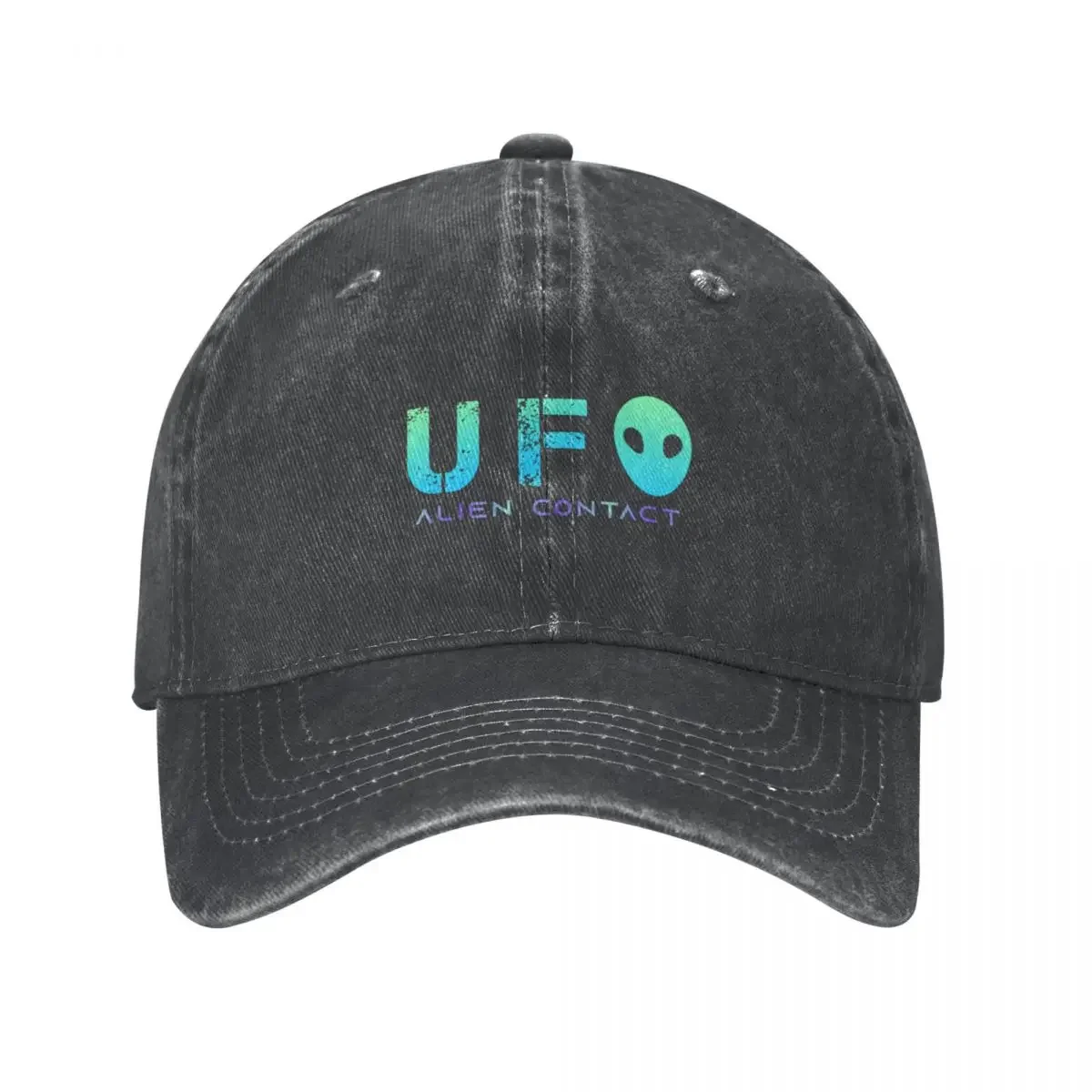 ALIEN CONTACT UFO OVNI Cowboy Hat Snapback Cap Hat Baseball Cap Golf Wear Men Women's