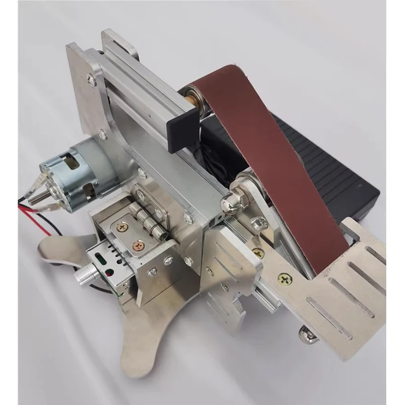 Imagem -03 - Mini Lixadeira Elétrica Máquina de Moagem e Afiação Disco de Cinto de Alimentação Ferramentas de Polimento 220v 110v