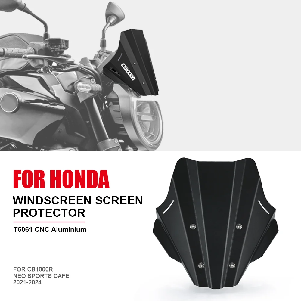 Motorcycle Accessories Wind Screen For Honda CB1000R Neo Sports Cafe 2021-2022-2023-2024 Windshield Windscreen Screen Protector