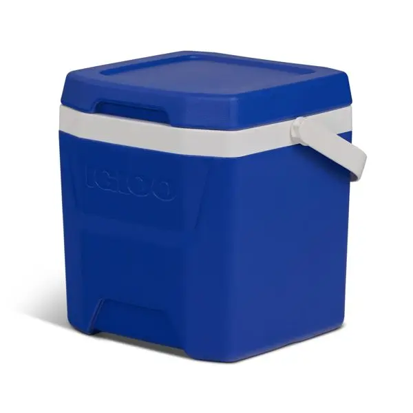 เครื่องทําความเย็นแบบแข็ง 18 กระป๋อง/12 คิวที - Majestic Blue: โพลีเอทิลีน ทนต่อกลิ่นและคราบ