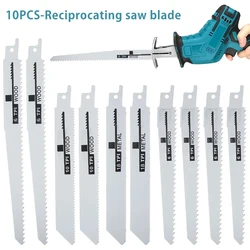 10Pcs Reciprocating Saw Blades Saber Saw Handsaw Multi Saw Blade For Wood Metal Plastic Pipe Cutting Power Tool Accessories