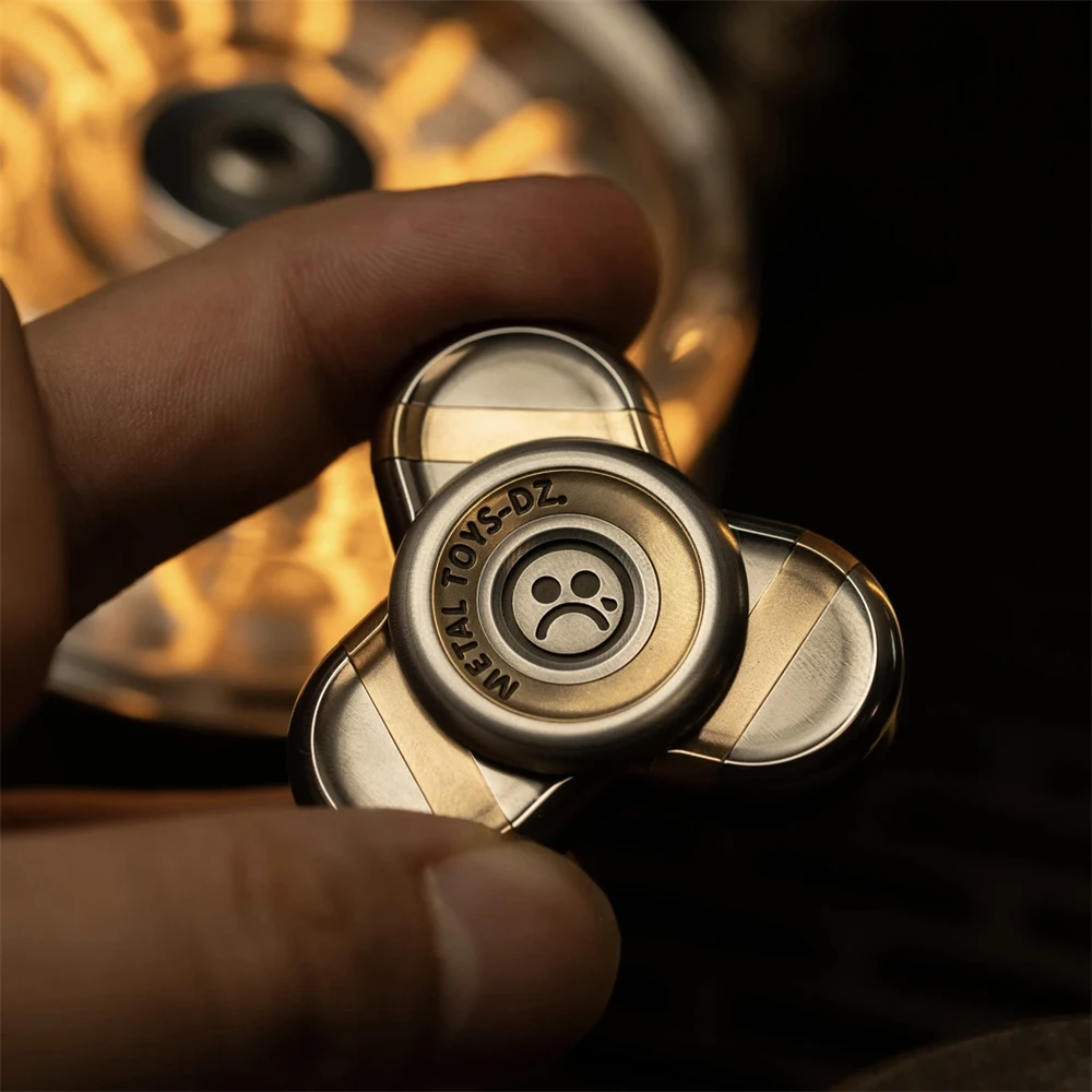 DZ Shamrock Origineel Ontwerp Titanium Legering EDC Fidget Spinner Anti Stress Speelgoed ADHD Angst Relief Zintuiglijke Focus Fidgeting Speelgoed