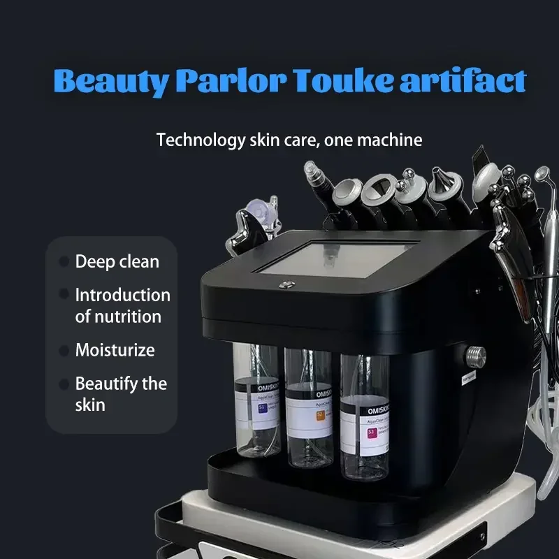 Dispositivo hidro facial multifuncional 10 em 1, limpeza profunda, remoção de cravos, lifting facial, cuidados com a pele, equipamento de beleza