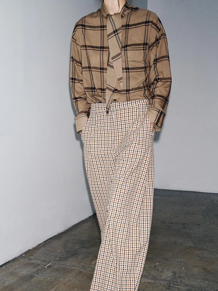 خريف جديد وصول المرأة عادية منقوشة طويلة Sve وشاح طوق irt مريحة تنوعا Faionable الصينية Sle الملابس