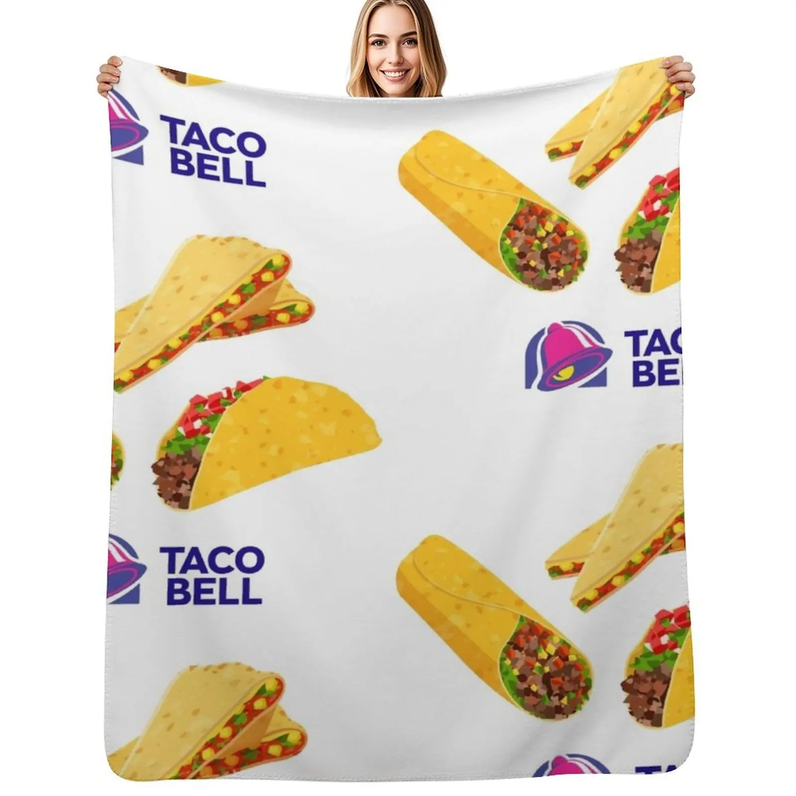 Taco Bell Taco Burrito Quesadilla Essential Throw Blanket Moving Weighted Quilt Thermal Bed covers Bed Blankets