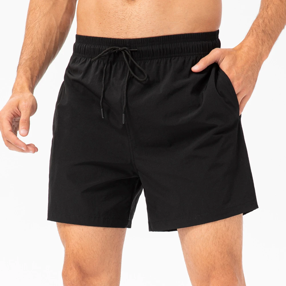 Shorts casuais masculinos, shorts leves de golfe, corrida, ciclismo, com 3 bolsos, secagem rápida, respirável, trabalho, forro de malha