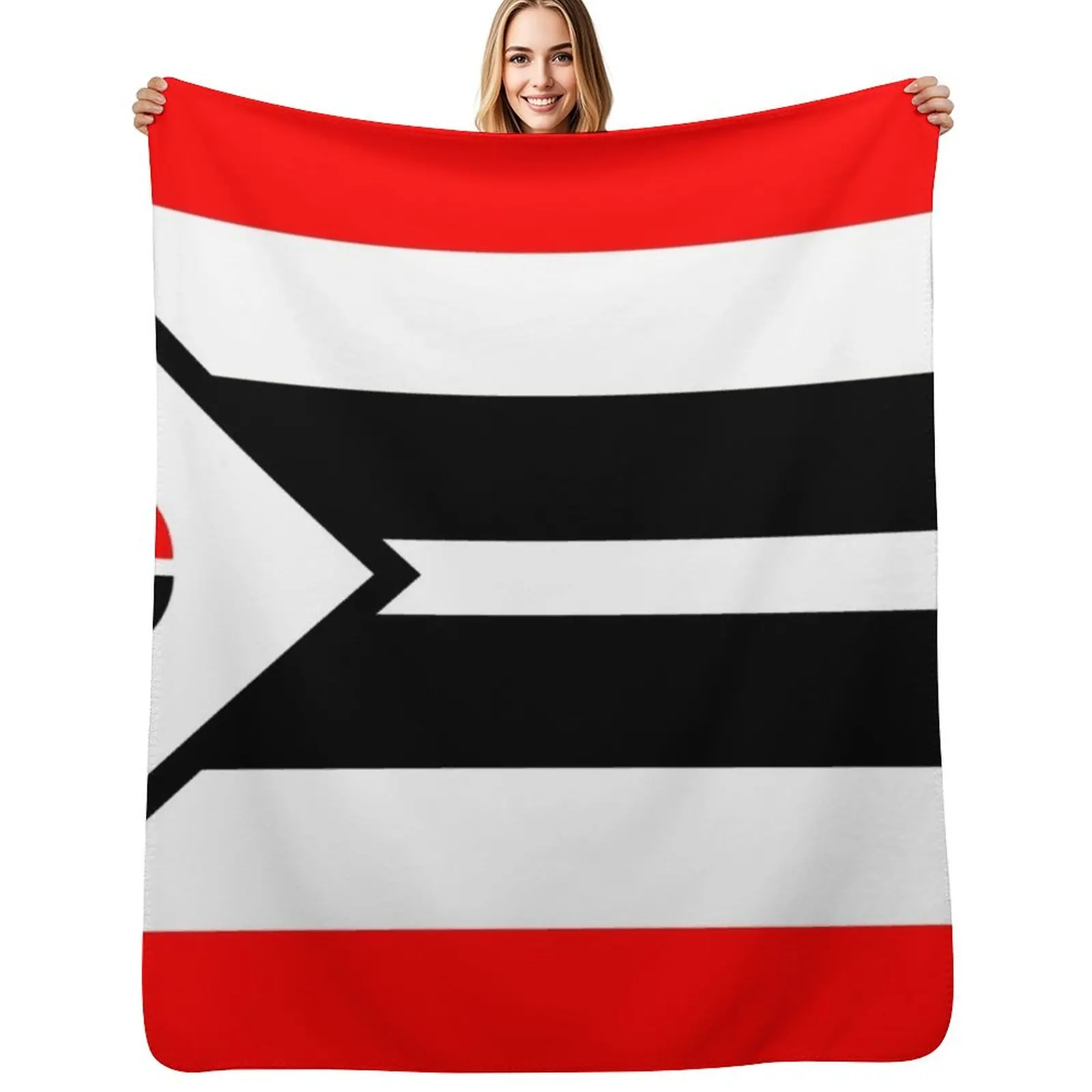 Flag of Arapaho Nation Indian reservation USA Throw Blanket Durable Warm Blanket for Daily Home Use