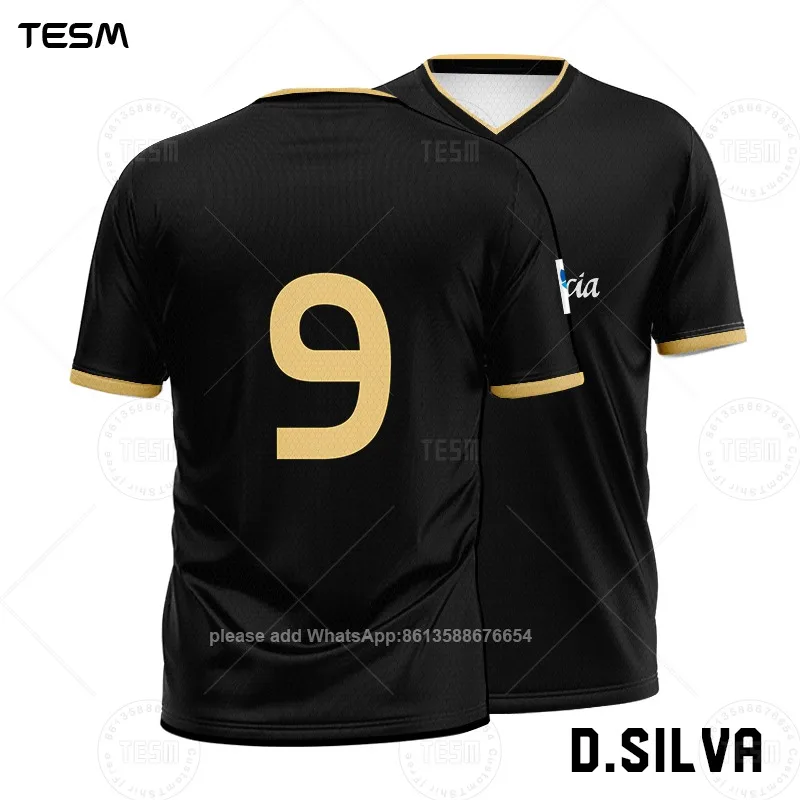 TESM-Camiseta de Jersey de verano para hombre, Top deportivo para mujer, pantalón corto informal para niños, camiseta transpirable con estampado de alta definición