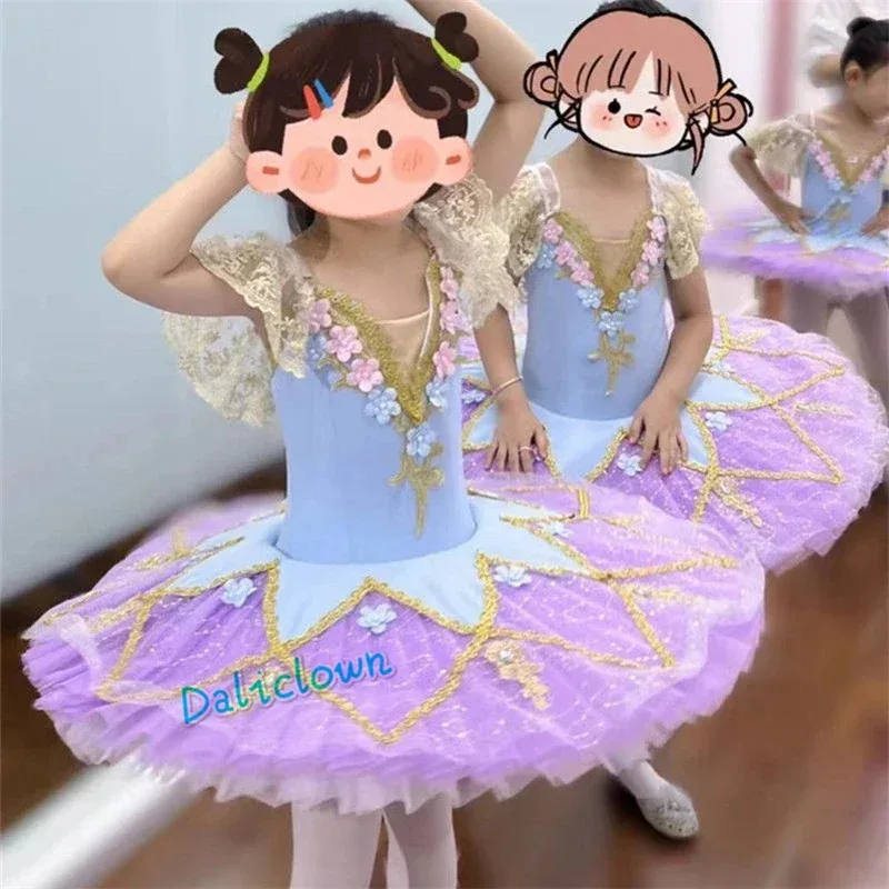 

Adult Kids Professional Ballet Tutu Flower Girls Ballerina Dress Party Clothes Child Swan Lake Dance Costume For Women