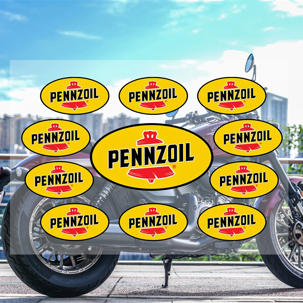 P-Pennzoil-L Stickers Moto Sticker Auto Body Bumper Windows Motorcycle Laptop Walls Vinyl Decal Car Tuning Accessories