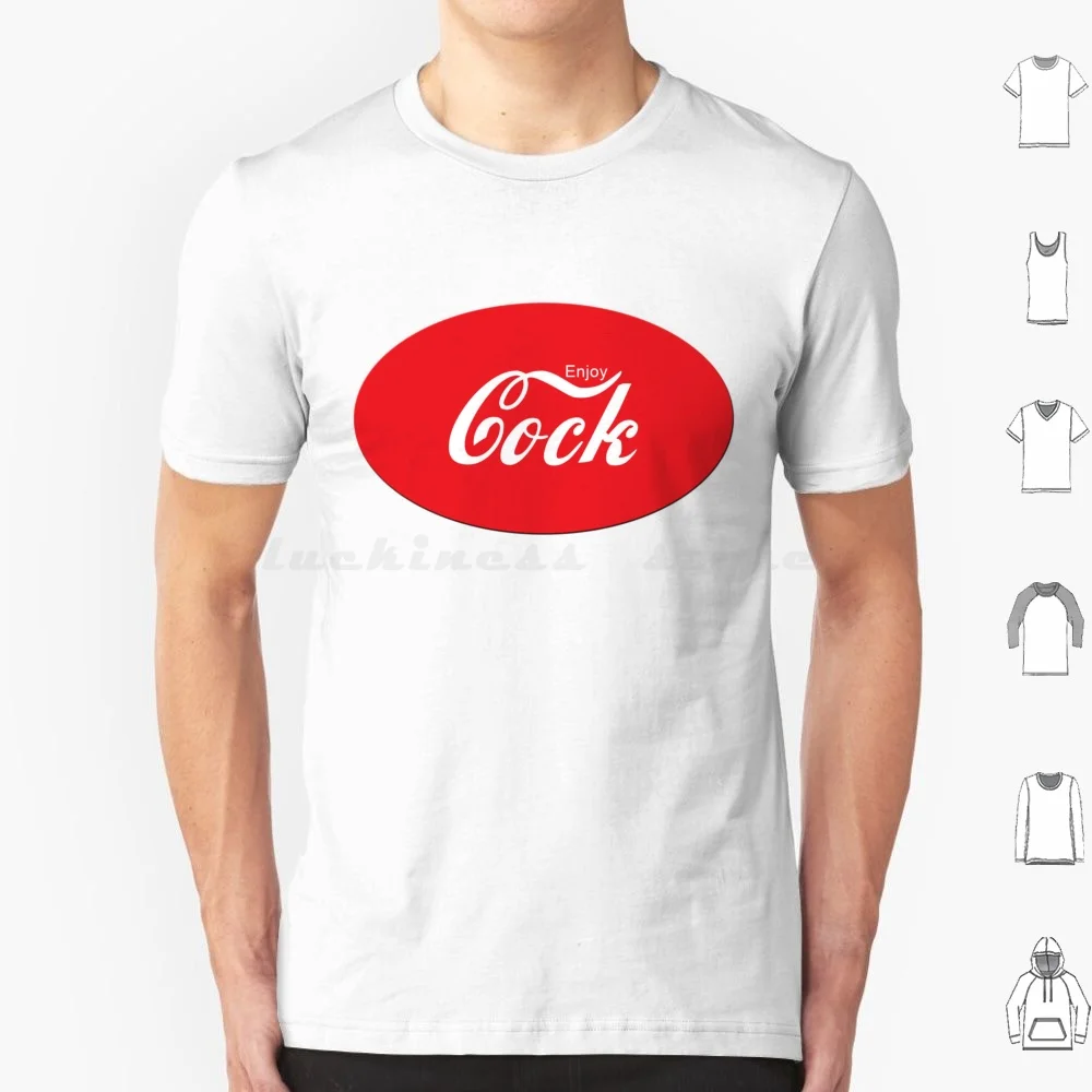 Enjoy A Refreshing T Shirt Cotton Men Women Diy Print Coke Cock