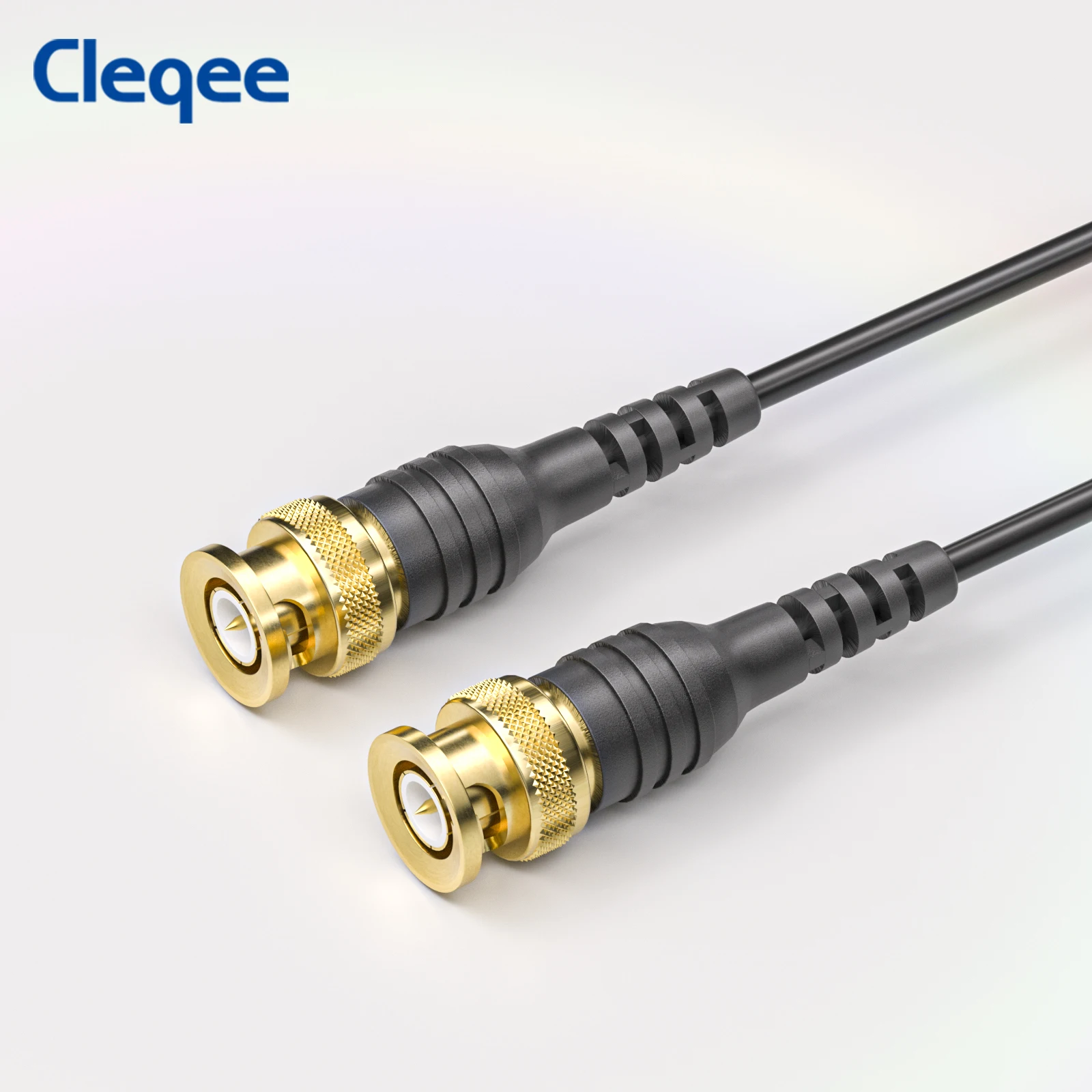 

Cleqee P1062 BNC Test Lead Copper Gold-Plated BNC Male to Male Extension Connector Adapter Coaxial Cable Wire for Oscilloscope
