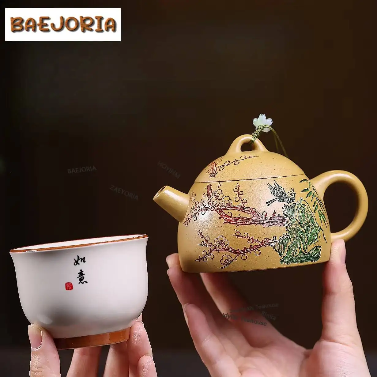 160ml High-end Yixing Purple Clay Teapots Handmade Qinquan Pot Raw Ore Golden Zhu Mud Kettle Chinese Zisha Tea Set Collection
