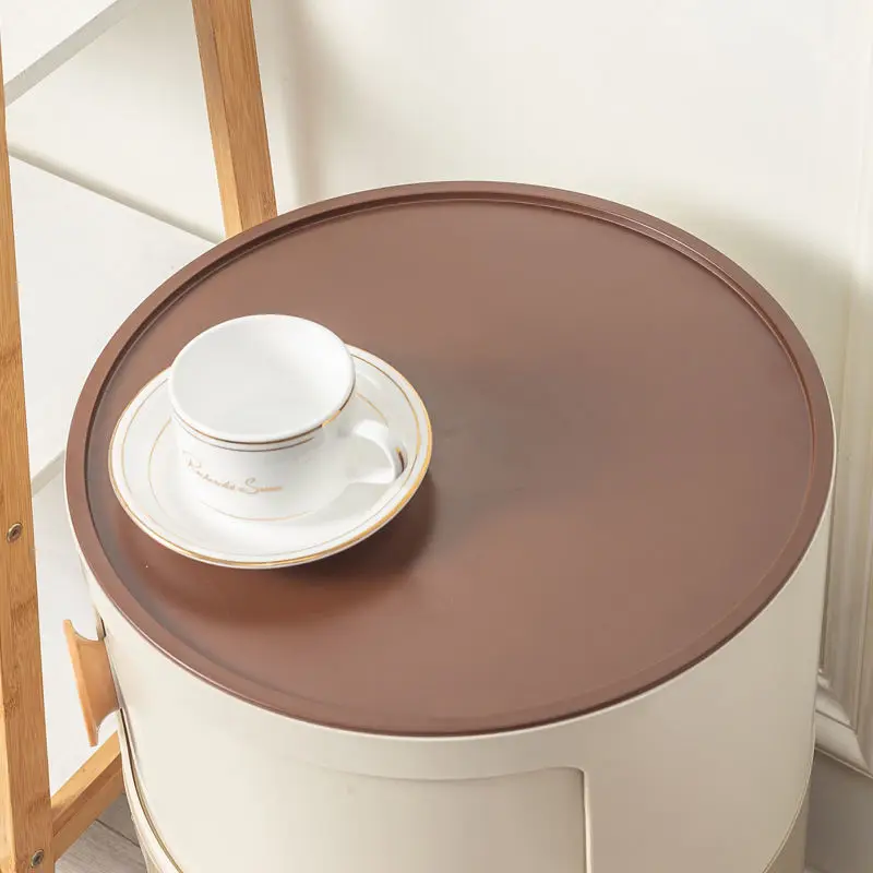 Nordic Circle Bedside Tables Modern Mini Gradient Color Night Table Plastic Creative Coffee Tables Nightstands Bedroom Furniture