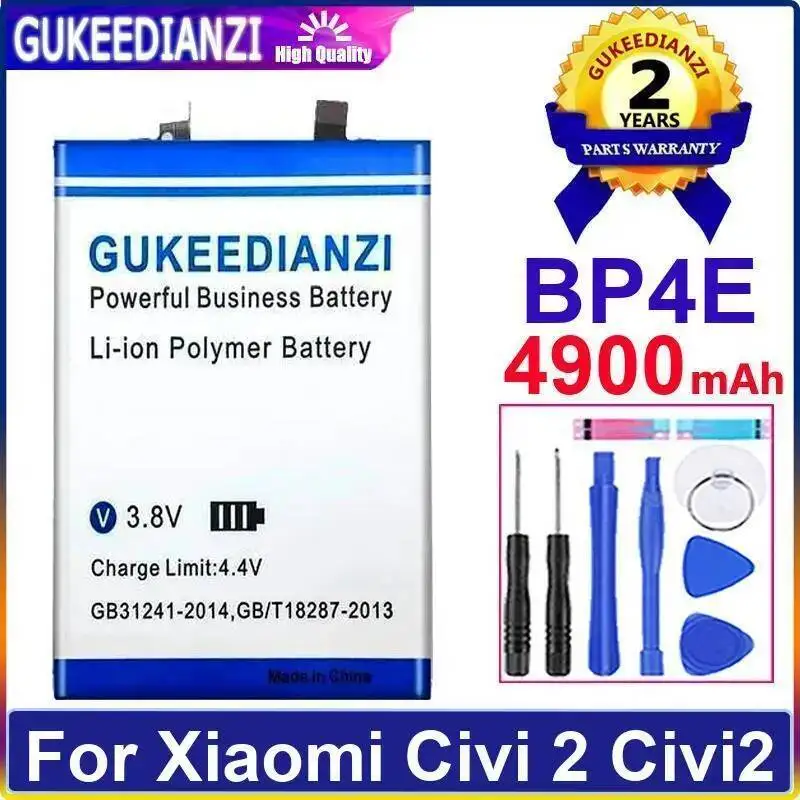 

For Xiaomi Civi 2 BP4E Reliable Power Supply Safe Mobile Phone Battery 4900Mah