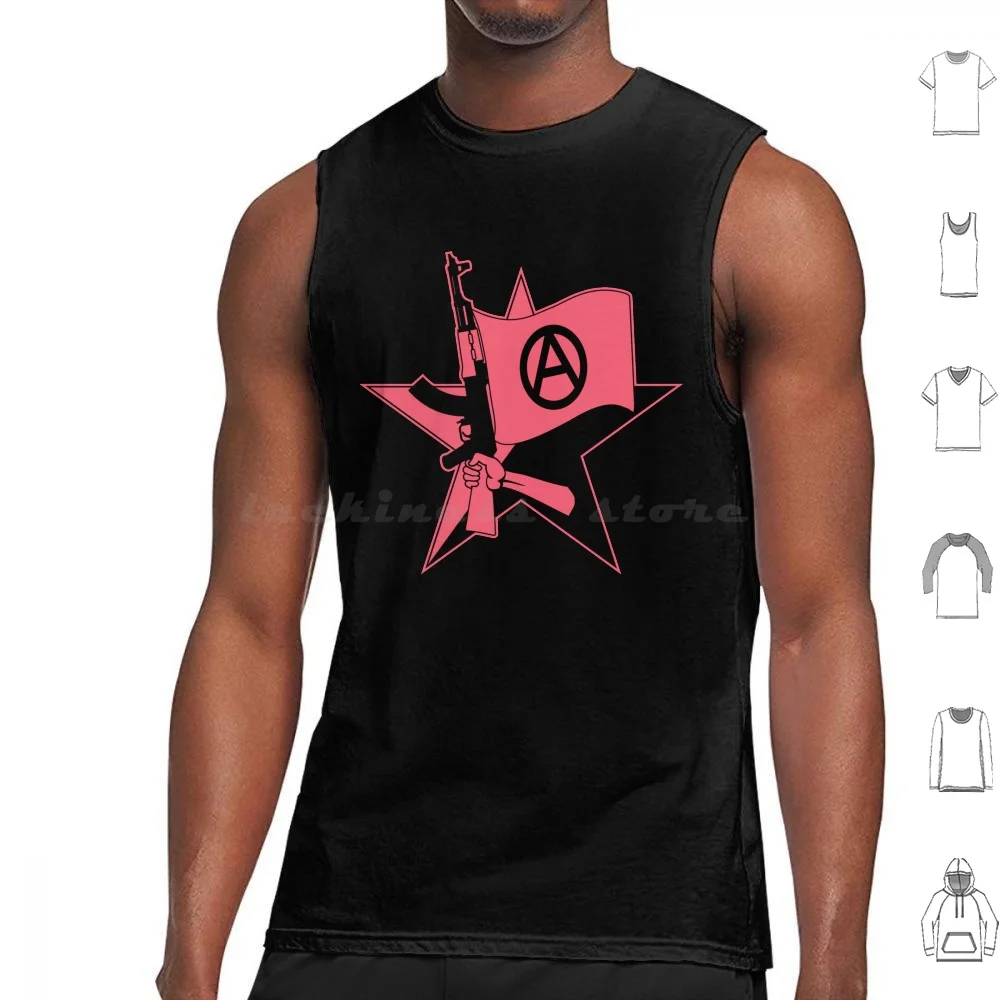 The Queer Insurrection And Liberation Army Tank Tops Print Cotton Tqila Anarchist Anarchism Anarcho Communism