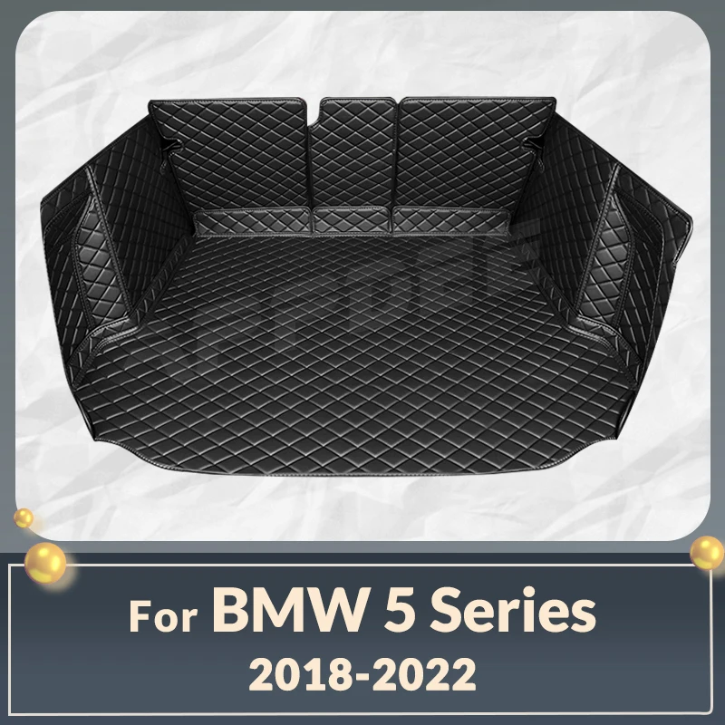 

Auto Full Coverage Trunk Mat For BMW 5 Series 2018-2022 21 20 19 Car Boot Cover Pad Cargo Liner Interior Protector Accessories