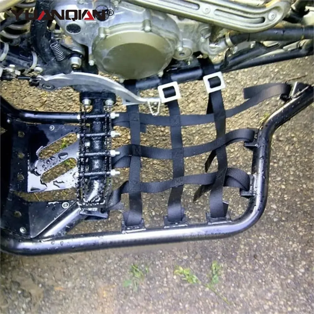 Foot Guard Pegs Protective Net Quad Box Net For Honda TRX 400 X EX 450ER R Polaris Arctic DVX400 Multifunction Mesh Cargo Net